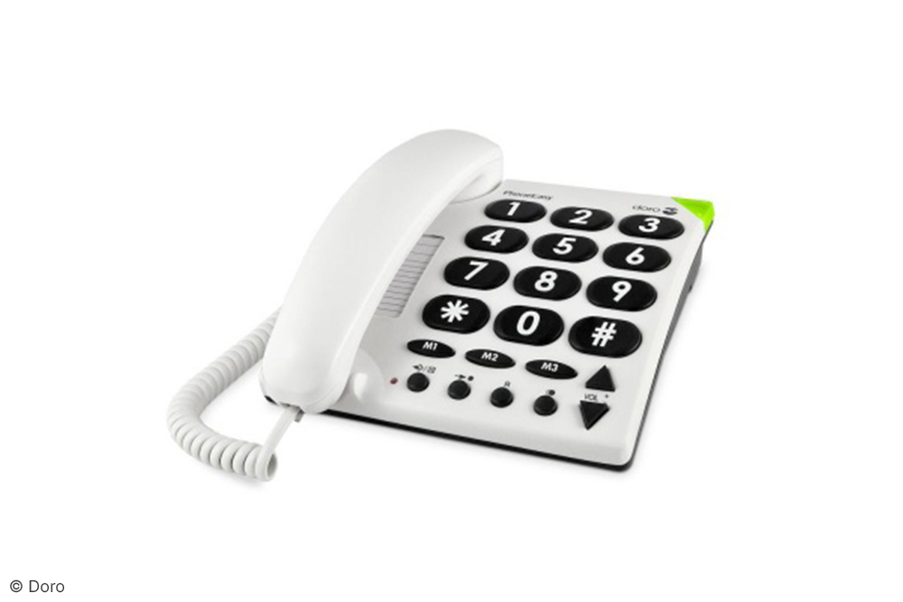 Large-button landline telephone