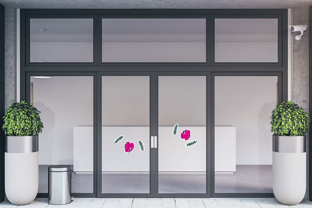 Decals/stickers on glass doors PCA Tips